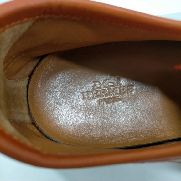 HERMES SNEAKERS MEN WHITE LEATHER (CALF) - Picture 6 of 9